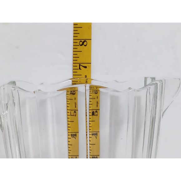 Villeroy & Boch My Garden Crystal Glass Pitcher Etched Maker Mark on Base - Picture 13 of 13